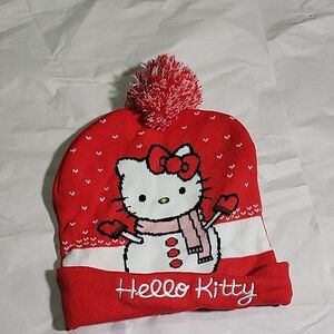 Hello Kitty Red and White Winter Hat